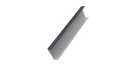 Декоративная накладка на столб универсальная 60х60 для забора жалюзи 0,45 Drap RAL 7024 мокрый асфальт (2м)