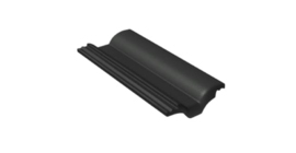 Половинчатая черепица Braas Таунус черный