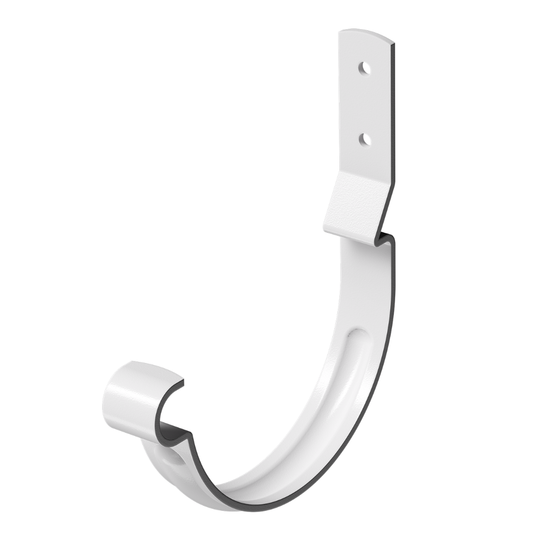 Карнизный крюк для желоба короткий Stal Premium, пломбир