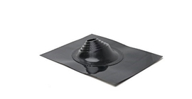 Проходной элемент MF угловой №1 (75-200мм) +240 силиконовый (металлический окрашенный фланец) черный