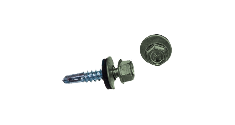 Саморез по металлу Daxmer 5,5х25 RAL 6019 (250) сверло №3