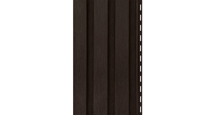 Сайдинг Рейка фасадная орех темный Тимбер-Блок 3000*275 мм ЮП