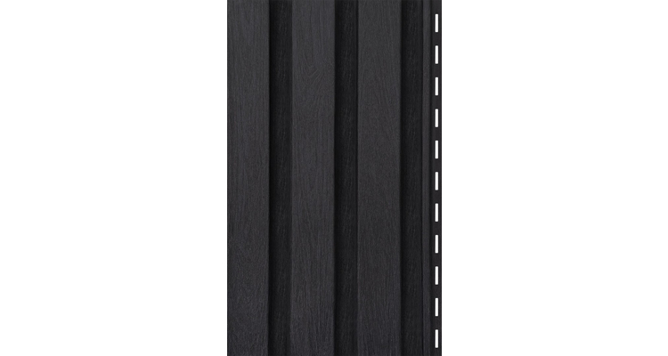 Сайдинг Рейка фасадная угольный Тимбер-Блок 3000*275 мм ЮП