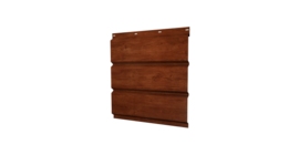 Софит металлический без перфорации 0,45 Print Elite с пленкой Rowan TwinColor